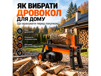 Як вибрати дровокол для дому: що врахувати перед покупкою