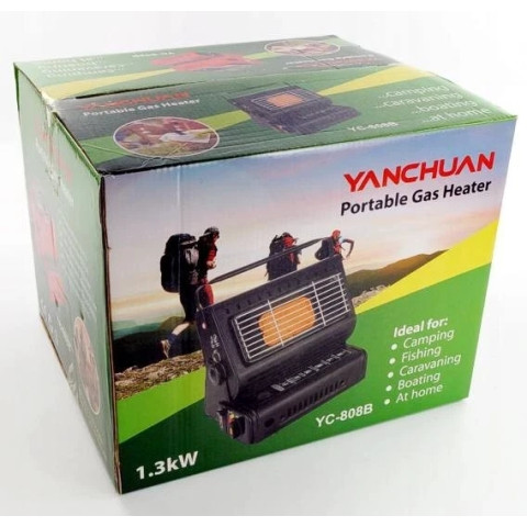 Портативний газовий обігрівач/плита Yanchuan + перехідник на побутовий балон