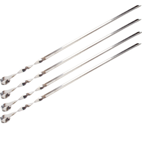 Шампур нержавіючий. кутовий 575x10x2мм 6 шт