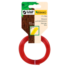Жилка для мотокоси, зірка 15м, 2,4мм VERANO | 71-798