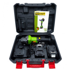 Акумуляторна болгарка безщіткова (125 мм, 20 В) Procraft PGA-20 (акумуляторна шліфмашина кутова)