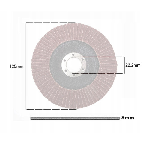 Круг пелюстковий MASTIFF P40 125x22.23mm