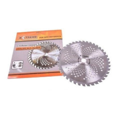 Ніж для мотокоса X-Treme 255*25.4*1.3мм*40Т CURVED (з переможними напайками)
