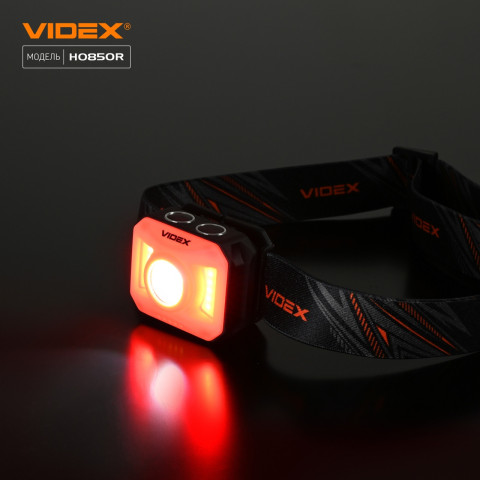 Налобний світлодіодний ліхтарик VIDEX VLF-H085-OR 400Lm 5000K