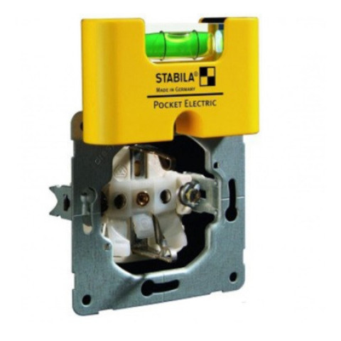 Рівень - міні STABILA Pocket Electric для електриків, магнітний: 7 х 2 х 4 см