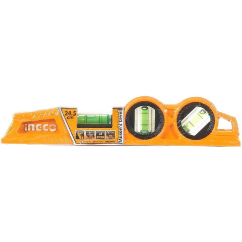 Рівень муляра ударний INGCO Industrial 24.5 см (HBSL08030)