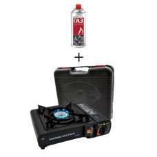Газова плита з п'єзопідпалом Portable Gas Stove BK-167-A + 1 балон газу