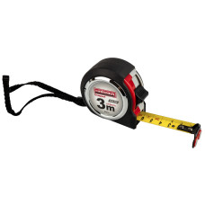 (22013) 3мx19мм рулетка, нейл., прорезин. корп., 2 стопа, магн., HAISSER