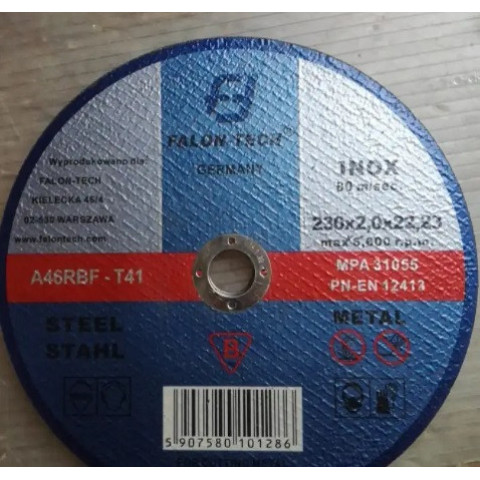 Круг відрізний по металу Falon-Tech 230*2*22