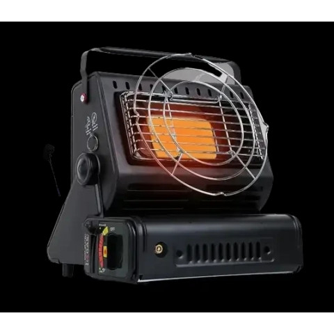 Портативний газовий обігрівач/плита Yanchuan + перехідник на побутовий балон + 10 балонів