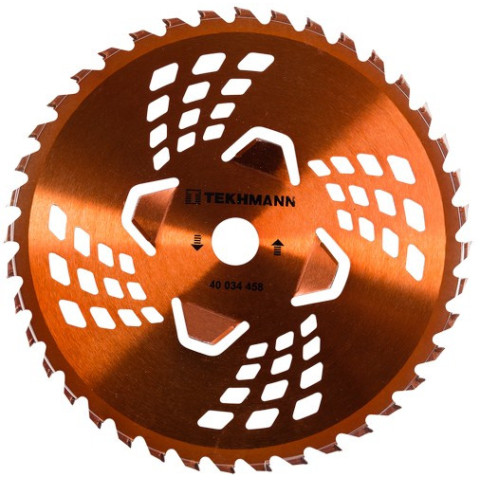 Ніж для тримера Tekhmann 40 ТВС зубців 4 підрізні лопаті, 255х25.4 мм