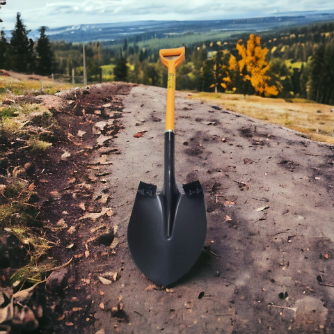 Лопата сталева. ручка зі скловолокна Fiber Line 1050мм. VMF EURO