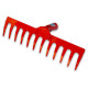 Граблі садові металеві 12 зубів WoffMann professional tools w1012