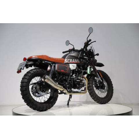 Мотоцикл Scrambler FT300-F6P Forte Чорний