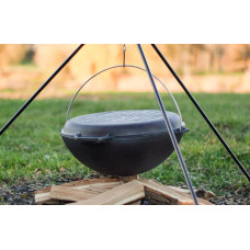 Казан чавунний азіатський з кришкою-сковородою 15 л