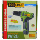 Шуруповерт акумуляторний Procraft PA12Li COMPACT