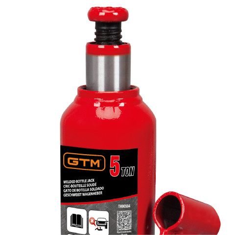 GTM Домкрат гідравл. бутил. 5т (216-41З мм) кейс