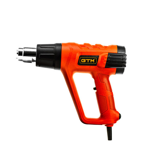 GTM Термоповітродувка HG2000EM, 2000Вт, 80-600С, 300/500л/хв, LCD-дисплей