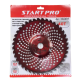 Диск для бензокоси 40-Т з победітовий напайками вигнутий червоний Start Pro