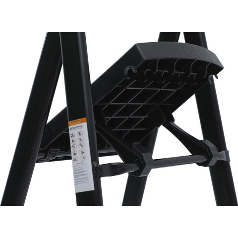 Драбина сталева 4 сходинки посилена 150 кг SLIM (DRSL-04)