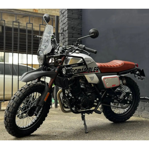 Мотоцикл Scrambler FT300-F6P Forte cірий