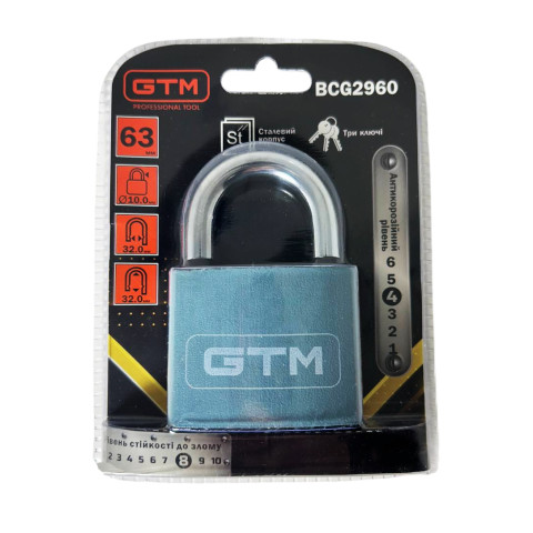 GTM Замок навісний 60мм GTM BCG2960