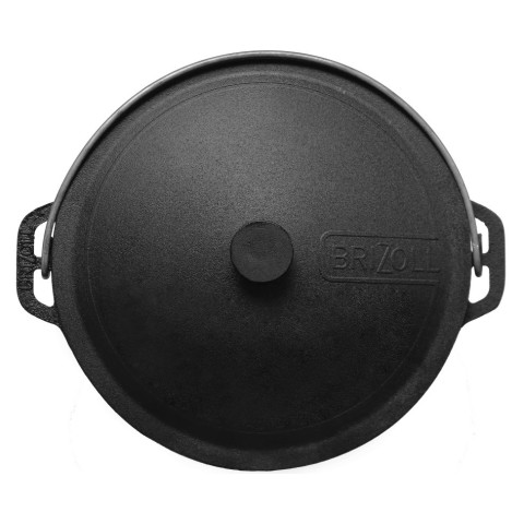 Казан чавунний туристичний з кришкою 6 л