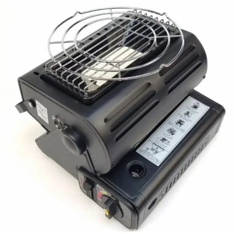 Портативний газовий обігрівач/плита Yanchuan + перехідник на побутовий балон + 10 балонів