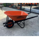 Тачка 1-о колісна d400 мм 120 л 240 кг оцин (буд. проф) ПНЕВМОК 6.50-8 ORANGE/BLACK STRONG ТМ