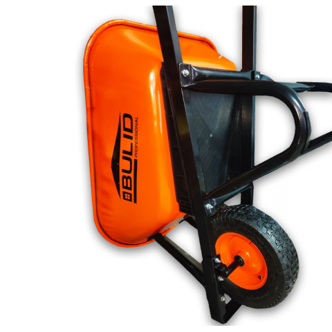 Тачка 1-о колісна d400 мм 120 л 240 кг оцин (буд. проф) ПНЕВМОК 6.50-8 ORANGE/BLACK STRONG ТМ