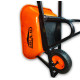 Тачка 1-о колісна d400 мм 120 л 240 кг оцин (буд. проф) ПНЕВМОК 6.50-8 ORANGE/BLACK STRONG ТМ