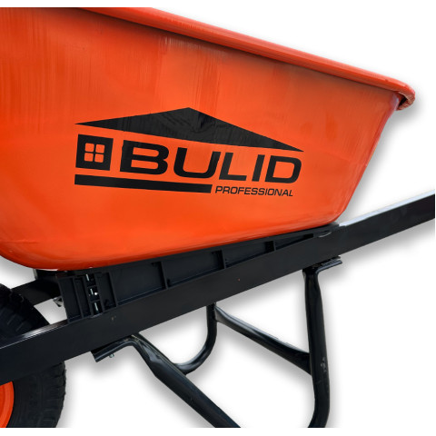 Тачка 1-о колісна d400 мм 120 л 240 кг оцин (буд. проф) ПНЕВМОК 6.50-8 ORANGE/BLACK STRONG ТМ