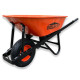 Тачка 1-о колісна d400 мм 120 л 240 кг оцин (буд. проф) ПНЕВМОК 6.50-8 ORANGE/BLACK STRONG ТМ