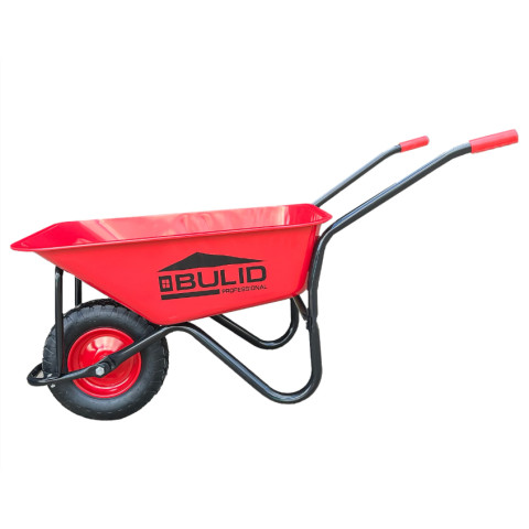 Тачка 1-о колесна d400мм 100л 180кг оцин (буд. проф.) ПНЕВМО КОЛЕСО 4.00-8A RED/BLACK ТМ 
