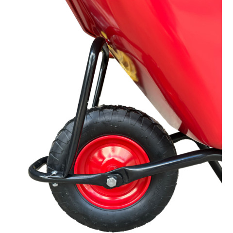 Тачка 1-о колесна d400мм 100л 180кг оцин (буд. проф.) ПНЕВМО КОЛЕСО 4.00-8A RED/BLACK ТМ 