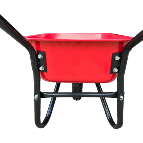 Тачка 1-о колесна d400мм 100л 180кг оцин (буд. проф.) ПНЕВМО КОЛЕСО 4.00-8A RED/BLACK ТМ 