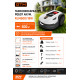 GTM Газонокосарка-робот акум. RLM600/18W, 20В/2А*год, ширина скошування - 18см, рекомендована площа - 600м2