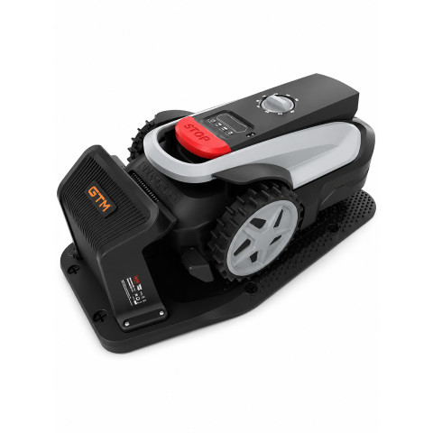 GTM Газонокосарка-робот акум. RLM800/18V, 20В/4А*год, ширина скошування - 18см, рекомендована площа - 800м2