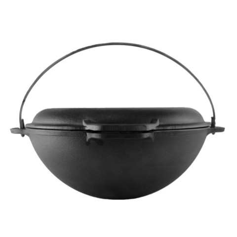 Казан чавунний азіатський з кришкою-сковородою 8 л