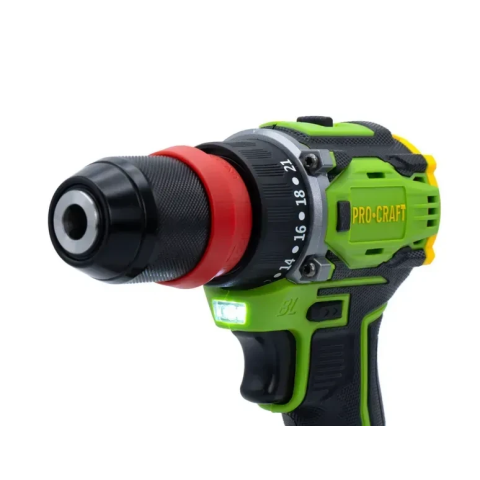 Акумуляторний дриль PROCRAFT 20V, brushless, DFR