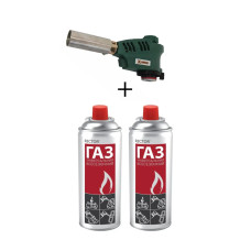Газовий різак X-TREME GT-XT9006D + 2 шт. газових балонів