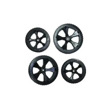 Колеса для газонокосарки 4 шт Agrimotor FM3310, FM3310R, FM3813, KK3813 без захисних ковпаків
