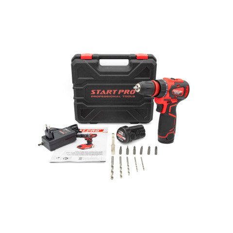 Шуруповерт акумуляторний START PRO SCD3-12/2BD BRUSHLESS