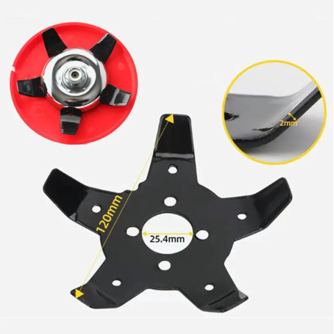 Насадка розпушувач ґрунту 145 мм 5Т сапа для мотокоси та тримера